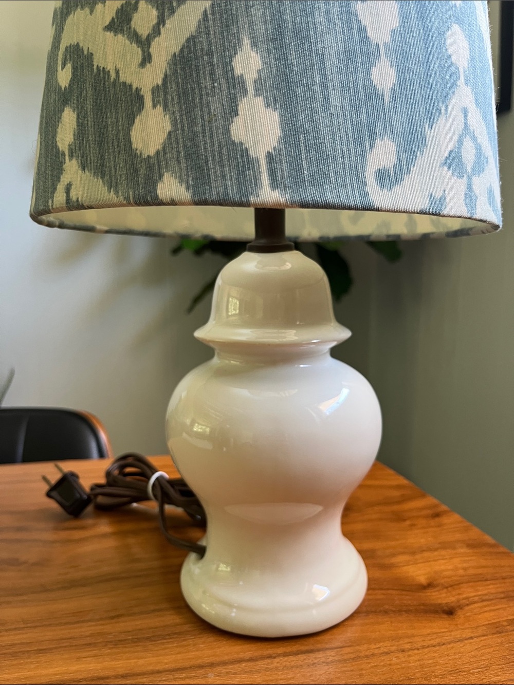 White Lamp - Blue Shade - Picture 2 of 5